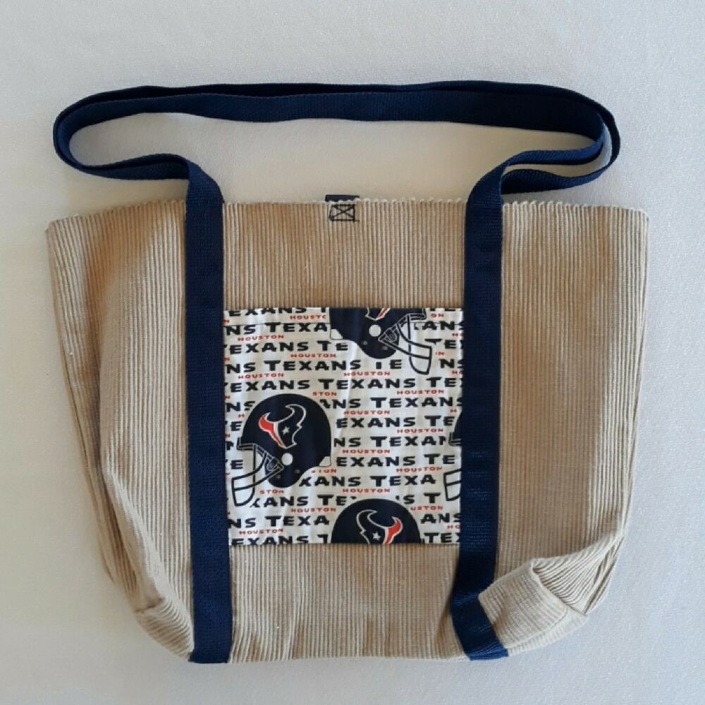 NFL Houston Texans Unique Handmade Tote Book Bag